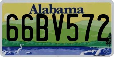 AL license plate 66BV572