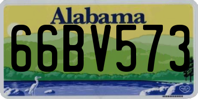 AL license plate 66BV573