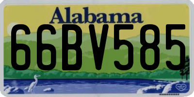 AL license plate 66BV585