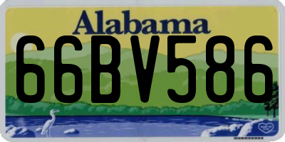 AL license plate 66BV586