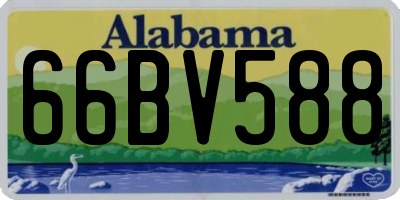 AL license plate 66BV588