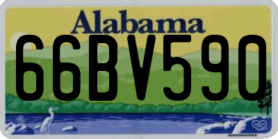 AL license plate 66BV590