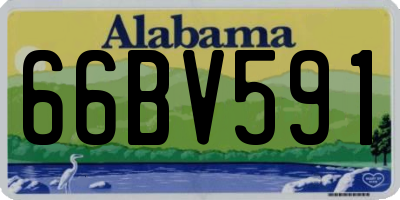 AL license plate 66BV591