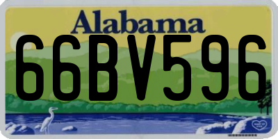 AL license plate 66BV596
