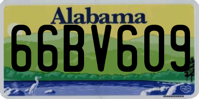AL license plate 66BV609