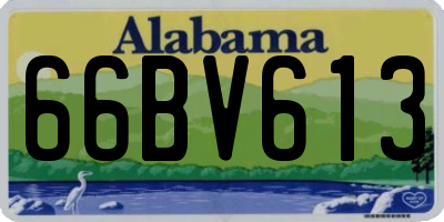 AL license plate 66BV613