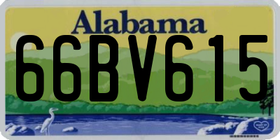AL license plate 66BV615