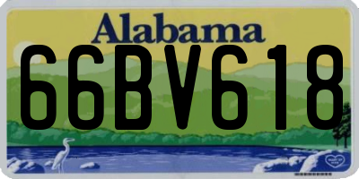 AL license plate 66BV618