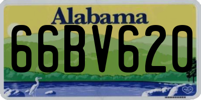 AL license plate 66BV620