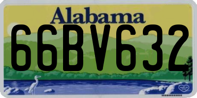 AL license plate 66BV632