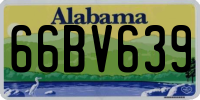 AL license plate 66BV639