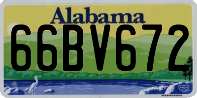 AL license plate 66BV672