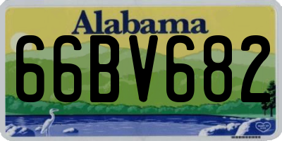 AL license plate 66BV682