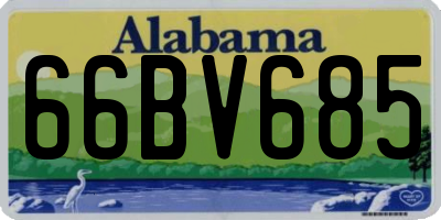 AL license plate 66BV685