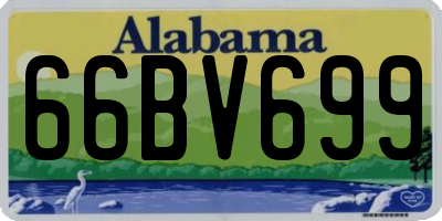 AL license plate 66BV699