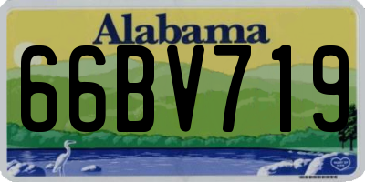 AL license plate 66BV719