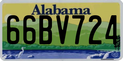 AL license plate 66BV724