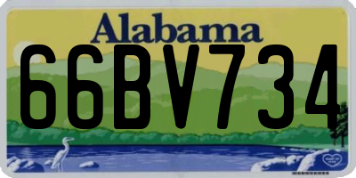 AL license plate 66BV734