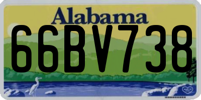 AL license plate 66BV738