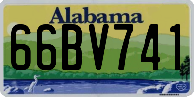 AL license plate 66BV741