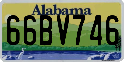 AL license plate 66BV746