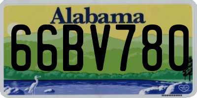 AL license plate 66BV780