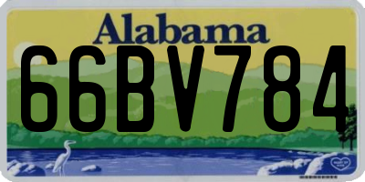 AL license plate 66BV784
