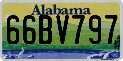 AL license plate 66BV797