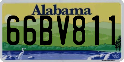 AL license plate 66BV811