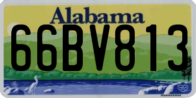 AL license plate 66BV813