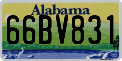 AL license plate 66BV831