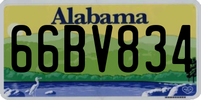 AL license plate 66BV834