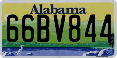 AL license plate 66BV844