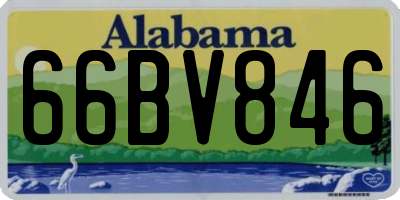 AL license plate 66BV846