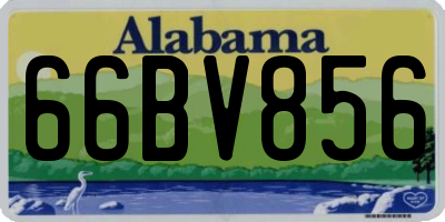 AL license plate 66BV856