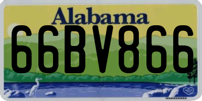 AL license plate 66BV866
