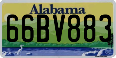 AL license plate 66BV883