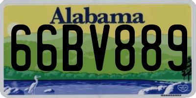 AL license plate 66BV889