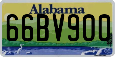 AL license plate 66BV900