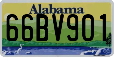 AL license plate 66BV901
