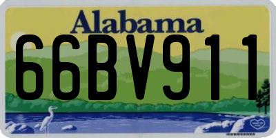 AL license plate 66BV911