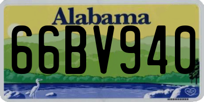 AL license plate 66BV940