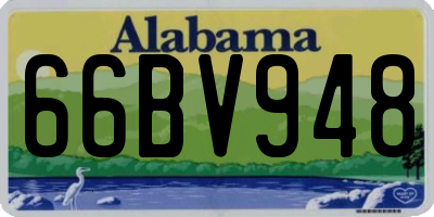 AL license plate 66BV948