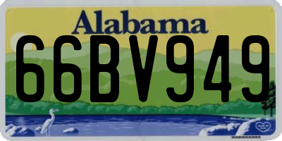 AL license plate 66BV949
