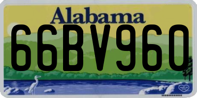 AL license plate 66BV960