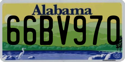 AL license plate 66BV970