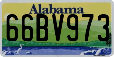 AL license plate 66BV973