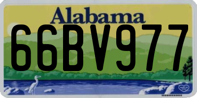 AL license plate 66BV977