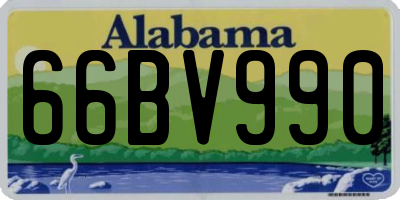 AL license plate 66BV990