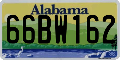 AL license plate 66BW162